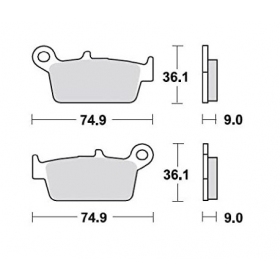 Brake pads POLINI FT4087 / MCB665 Sintered