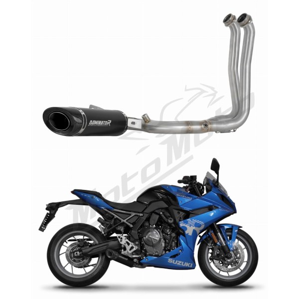 Suzuki GSX-8R / 8S 2023-2025 Dominator Full Exhaust System HP8 BLACK + dB killer