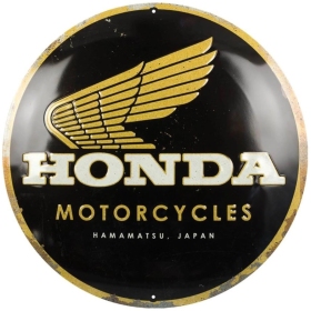 TIN SIGN ROUND HONDA Ø35cm