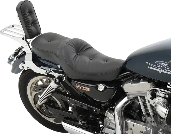 DRAG SPECIALTIES SEATS Low-Profile Double Bucket  2-Up Vinyl Seat Harley Davidson XL / XLH / XLS / XLX / XR 883-1200cc 82-03