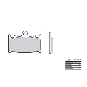 BREMBO Street Sintered stabdžių trinkelės HUSABERG / KAWASAKI / SUZUKI