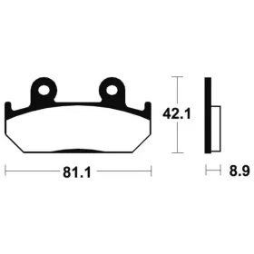 TECNIUM Street Organic Brake pads MA93 Honda CB / CBR / NSR / NTV / VFR / XRV 250-750cc 86-94