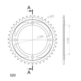 Supersprox Rear sprocket 857.39