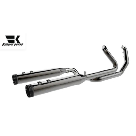 KHROME WERKS 2-into-1-into-2 Dominator-SR Išmetimo Sistema Harley Davidson FLHR / FLHRC / FLHT / FLHTC / FLHTCU / FLHTK / FLHTKL / FLHX / FLTRX / FLTRXS 1584-1800 09-16