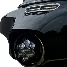 CUSTOM DYNAMICS Shark Demon™ Performance LED Headlight Harley Davidson FLD / FLHR 1340-1923cc 94-25