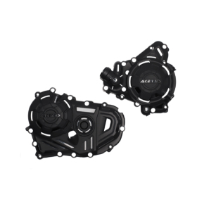 Acerbis X-Power Clutch and Alternator Cover Guards Honda XL / CB 750cc 23-25 Black