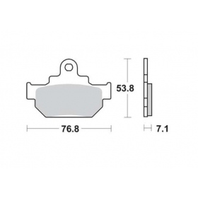 BRAKE PADS FERODO FDB673P / MCB550 STANDARD PLATINUM