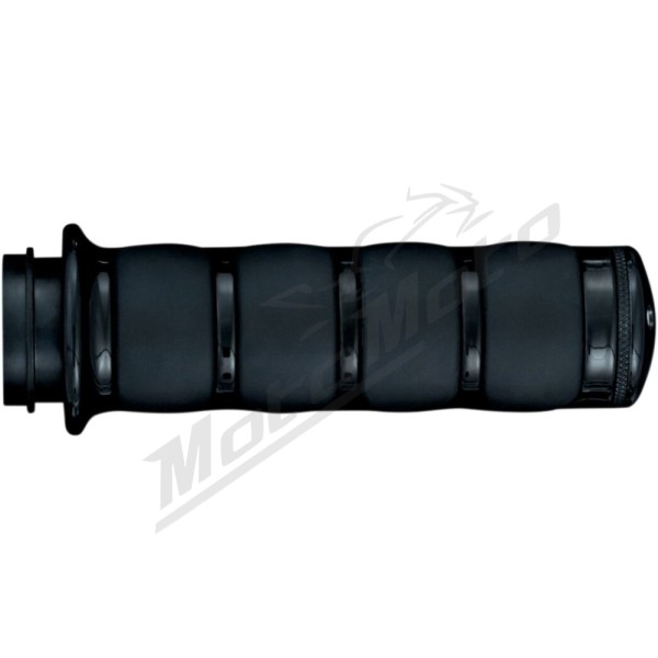 KURYAKYN ISO juodos rankenėlės Ø25.4mm Harley Davidson XL 883/1200 18-22
