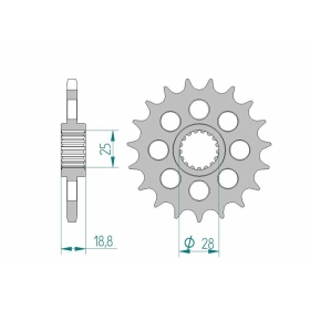 AFAM Steel Standard Front Sprocket 61602 - 525 19-20 teeth BMW F 800 R ABS 09-19