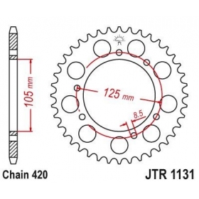 Rear sprocket JTR1131 APRILIA RX/ SX/ DERBI SENDA/ GILERA RCR/ SMT 50cc