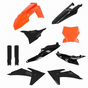 Plastikų komplektas ACERBIS KTM SX / SXF 125-450cc 2023-2024 oranžinis / juodas