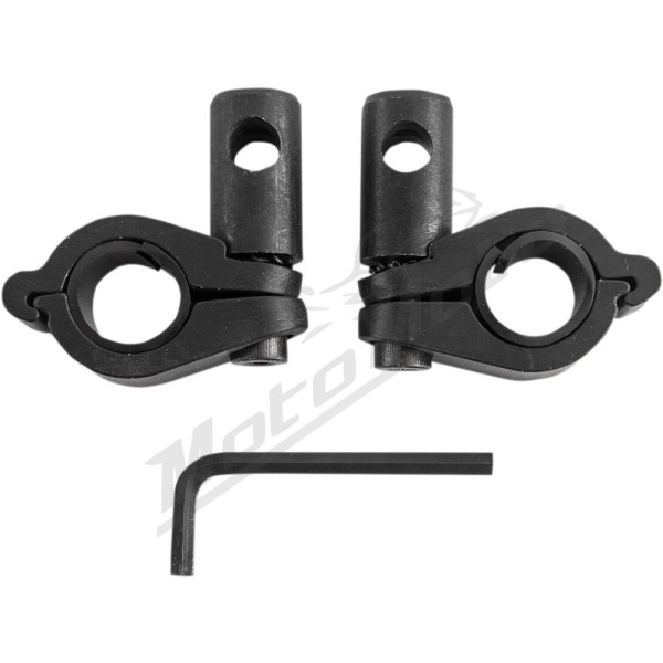 SLIPSTREAMER Priekinio stiklo adapteriai Ø25.4mm Harley Davidson / Honda / Kawasaki / Suzuki / Yamaha 500-1800 85-19 