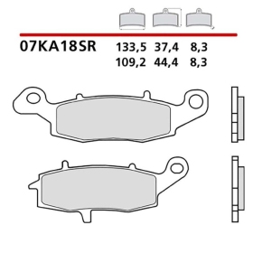Brembo stabdžių trinkelės Carbon-Ceramic Racing KAWASAKI / SUZUKI 