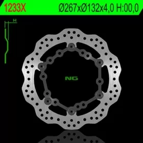 NG BRAKES 1233X Wave Floating Brake Disc YAMAHA MAJESTY / T-MAX / X-MAX 125-560 06-24