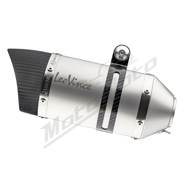 LEOVINCE LV Pro Stainless Steel Slip-On Muffler MOTO MORINI X-CAPE 650 21-24