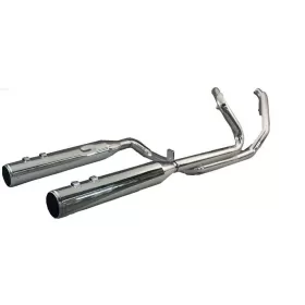 KHROME WERKS 2-into-2 Dominator Exhaust System Harley Davidson FLHR / FLHRC / FLHRI / FLHT / FLHTC / FLHX / FLTRU / FLTRX 1450-1690 99-16