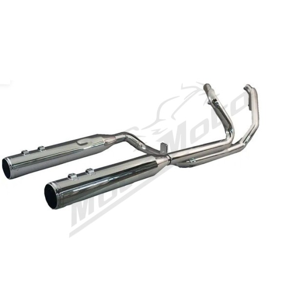 KHROME WERKS 2-into-2 Dominator Exhaust System Harley Davidson FLHR / FLHRC / FLHRI / FLHT / FLHTC / FLHX / FLTRU / FLTRX 1450-1690 99-16