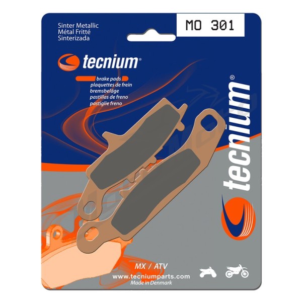 TECNIUM MX/ATV Sintered Metal Brake pads MO301 Kawasaki KFX / KVF 450/700 02-14