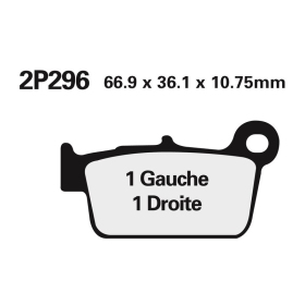 NISSIN Street /Off-Road Sintered Metal Brake pads 2P-296ST-MX Aprilia / Beta / Fantic / Gas Gas / Kawasaki / KTM / Rieju / Suzuki / Yamaha 50-450cc 97-26