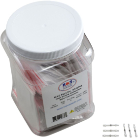 K&S TECHNOLOGIES Heat-Shrink Solderless Wire Connector Kit/Refill 100 pcs.