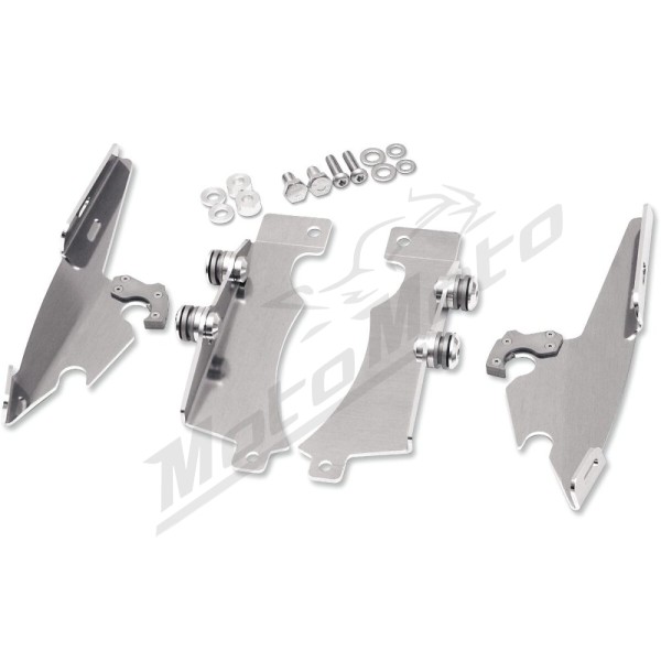 MEMPHIS SHADES METRIC Windshield Trigger-Lock Complete Mount Kit Yamaha XVS 950-1300 07-15