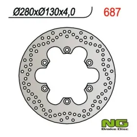 NG BRAKES Front Fixed Brake Disc 280mm Kawasaki ER / GPZ / GTR / ZL 500-1100cc 83-06