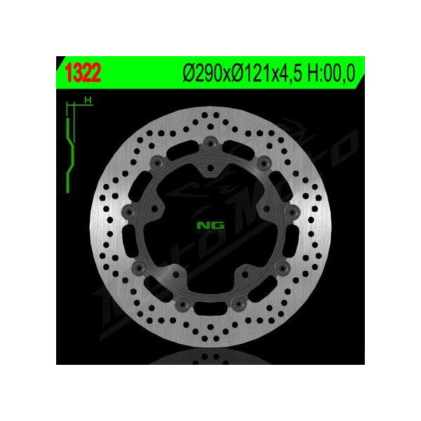 NG BRAKES Front Floating Brake Disc 290mm Suzuki GSF / SFV / SV 650cc 05-21
