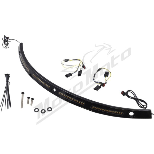 CUSTOM DYNAMICS Genesis® 4 Dynamic LED Batwing Windshield Trim Harley Davidson FLH / FLHT 1690-1923cc 14-24