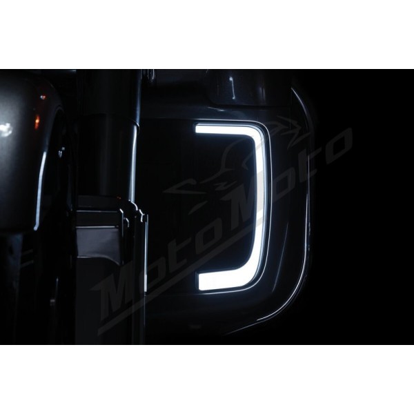 KURYAKYN Tracer LED Front Fairing Lower Grill Inserts Black Harley Davidson FLHTCU / FLHTCUTG / FLHTK / FLTRU / FLHXSE 1690/1923 14-24 