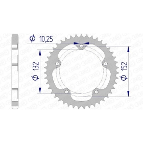 AFAM Aluminium Rear Sprocket 525 40-43 teeth