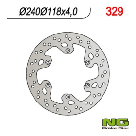 NG BRAKES Rear Fixed Brake Disc 240mm Suzuki DR-Z / RM 125-400cc 99-10