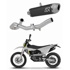 Dominator pilna išmetimo sistema S6 BLACK + dB killer Husqvarna 701 Enduro 2026