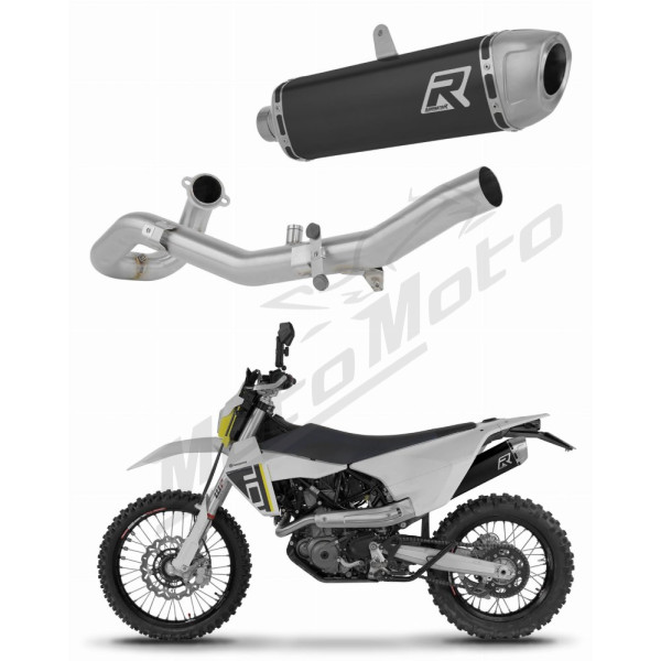 Dominator pilna išmetimo sistema S6 BLACK + dB killer Husqvarna 701 Enduro 2026