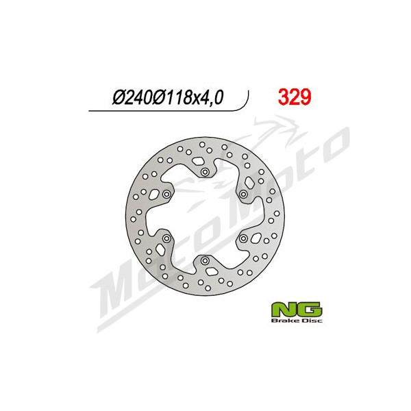 NG BRAKES Rear Fixed Brake Disc 240mm Suzuki DR-Z / RM 125-400cc 99-10