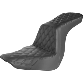 SADDLEMEN Touring Step-Up Full Lattice Stitch Seat Harley Davidson FLSB / FXLR / FXLRS / FXLRST 1750-1923 18-25