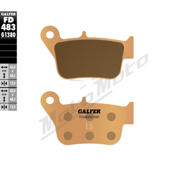 GALFER HH Sintered Brake Pads SYM MAXSYM 400cc 12-19