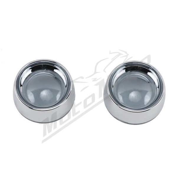 KURYAKYN Bezels with Lens for Bullet Turn Signals Harley Davidson FLDE / FLHT / FLTRK / XL / XG 500/1977 19-24