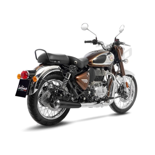 LEOVINCE LV Classic Racer Black Edition Slip-On Muffler ROYAL ENFIELD 350 21-24