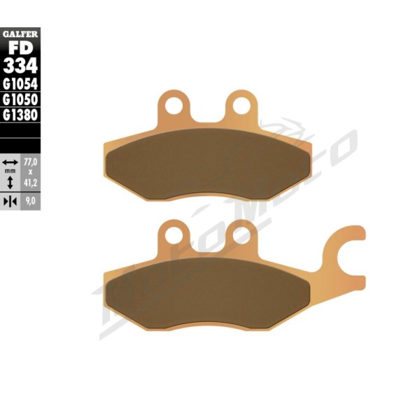 GALFER HH Sintered Brake Pads Piaggio Beverly / Medley / MP3 / X Evo / X10 / X7 / X9 125-500cc 02-24