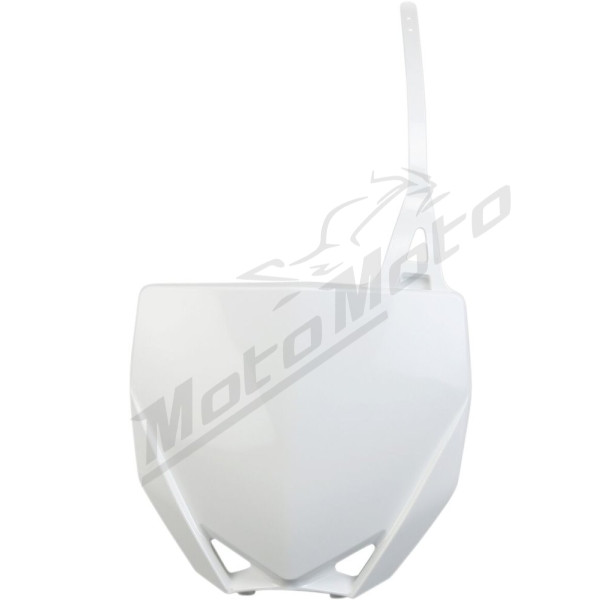 UFO Front Number Plate Yamaha YZ 65-85cc 15-> White