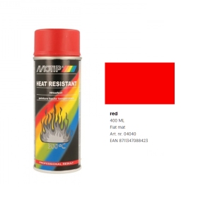 MOTIP Heat Resistant Paint 350°C 400ml 04040 Red 