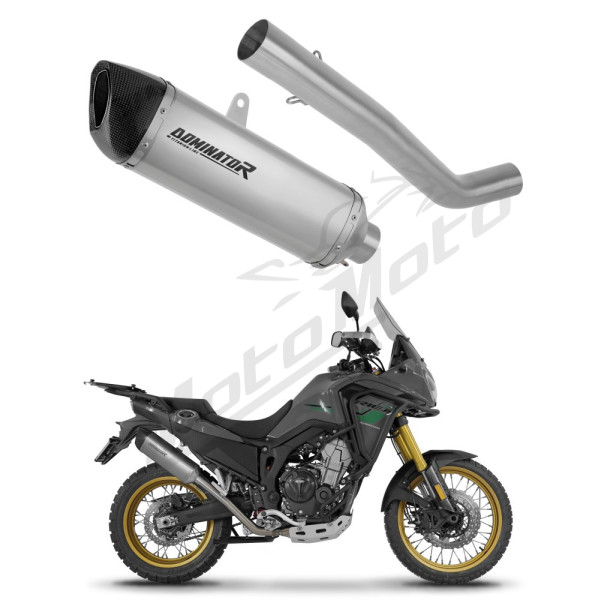 Dominator Exhaust Silencer Muffler Titanium HP6 + dB killer Rieju Aventura 500 2023-2026