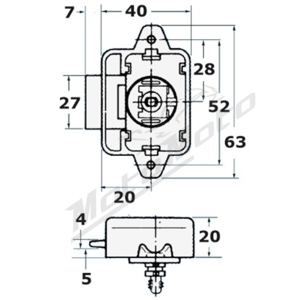 Osculati Pushbutton spring lock