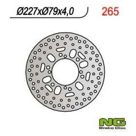 NG BRAKES Front Fixed Brake Disc 227mm Polaris Sportsman 400-500cc 01-06