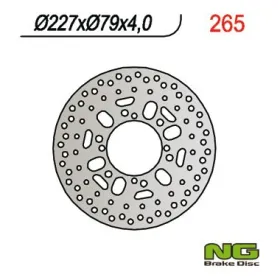 NG BRAKES Front Fixed Brake Disc 227mm Polaris Sportsman 400-500cc 01-06