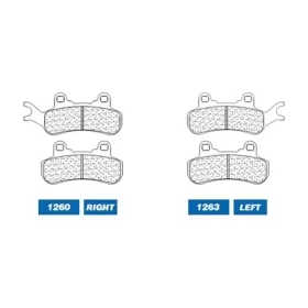 CL BRAKES ATV 1263ATV1 Sintered Metal Brake pads CAN AM MAVERICK 900 17-25