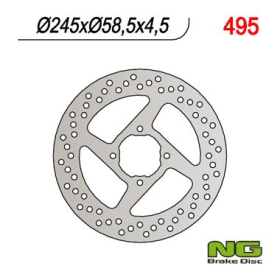 NG BRAKES Rear Fixed Brake Disc 245mm Yamaha YFM 350cc 00-03