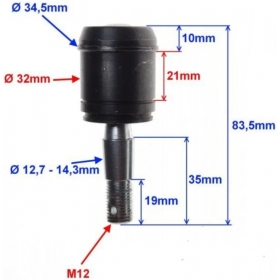 LOWER SWINGARM BALL JOINT ATV 200cc Ø32 M12 (83,5mm length)