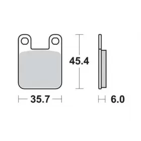 BRAKE PADS FERODO FRP405EF / MCB535 STANDARD ECO FRICTION