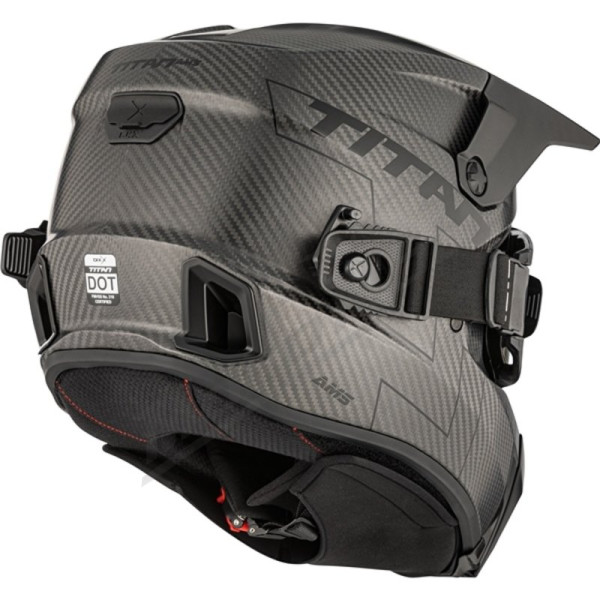 MX helmet CKX Titan AMS Matt Carbon + Heated Goggles
